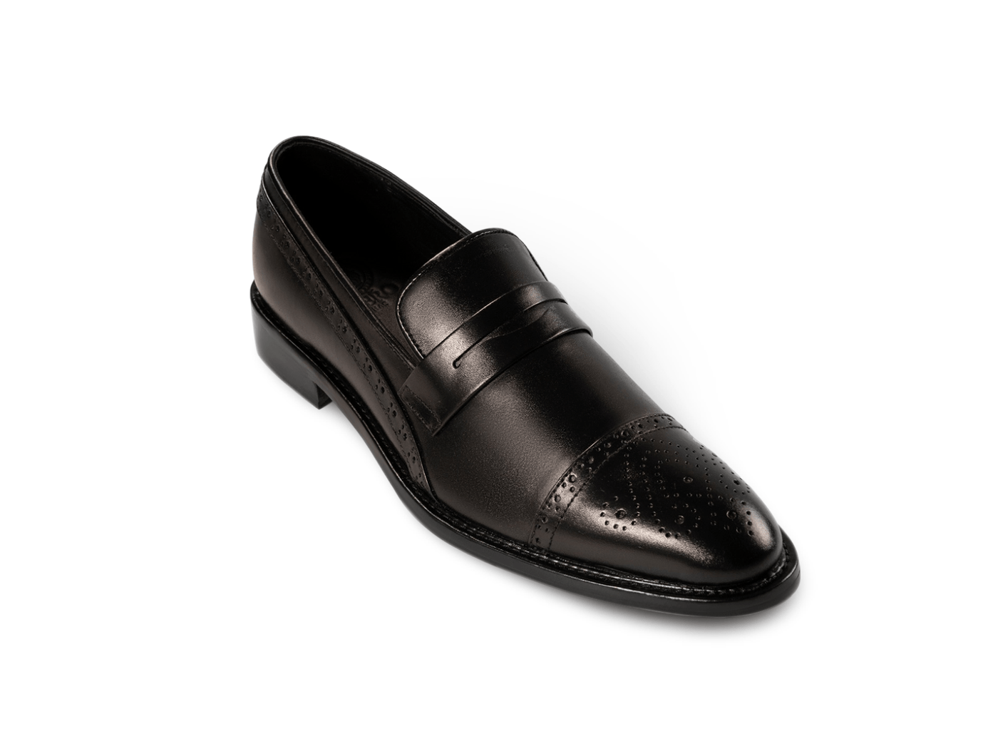 Deyoshi Black Men's Leather Loafers Shoes – Handcrafted Luxury
