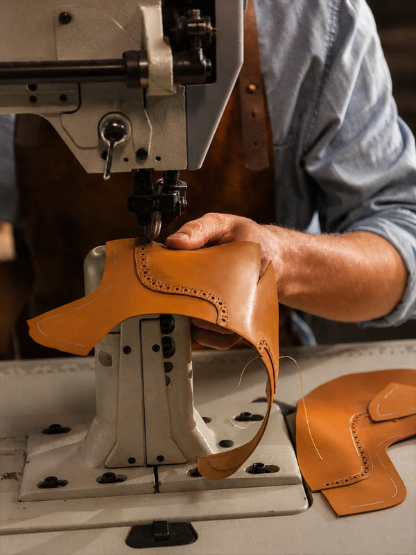 Artisan shoemaking detail