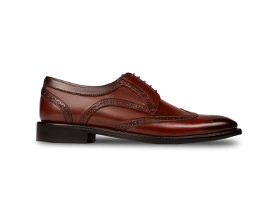 Edwin Brown Lace-Up – Premium Handcrafted Brown Leather Shoes for Men