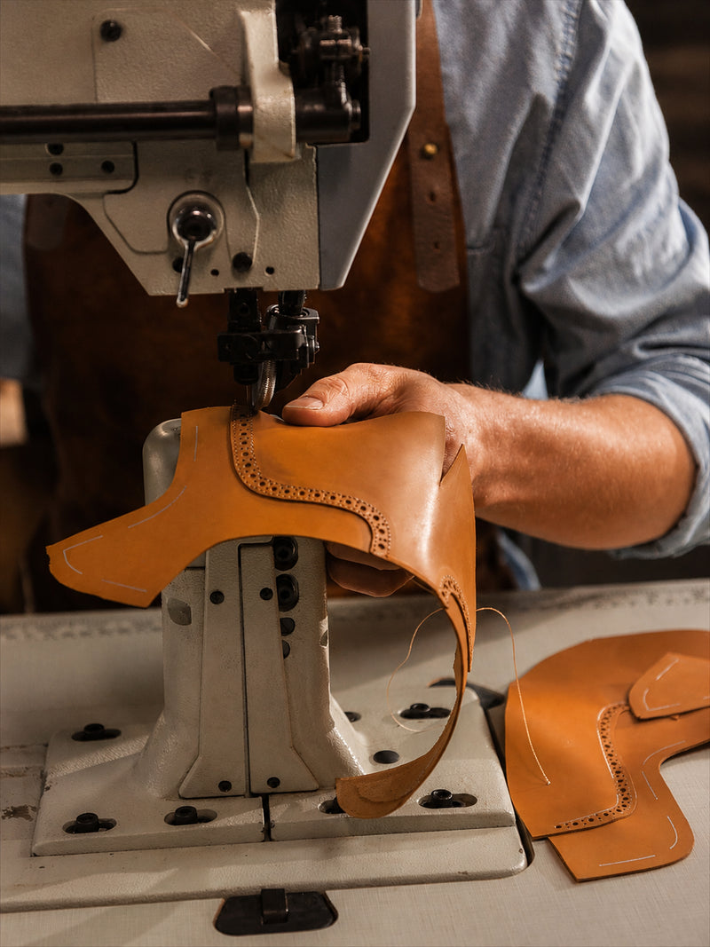 Artisan shoemaking detail