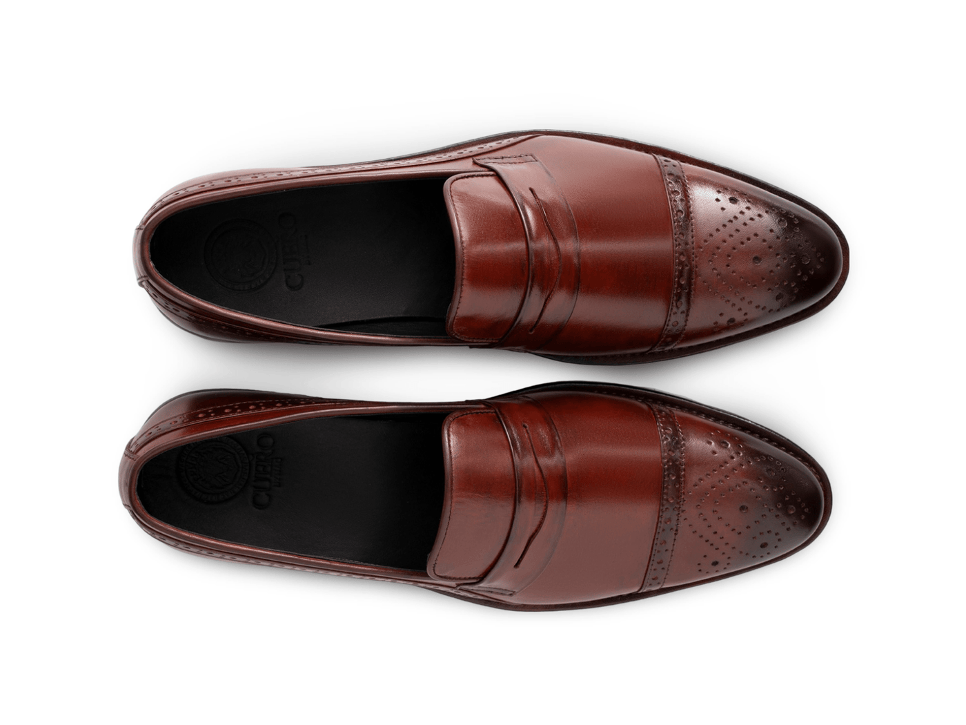 Cognac Brown Brogue Loafers for Men – Handcrafted Style & Luxury