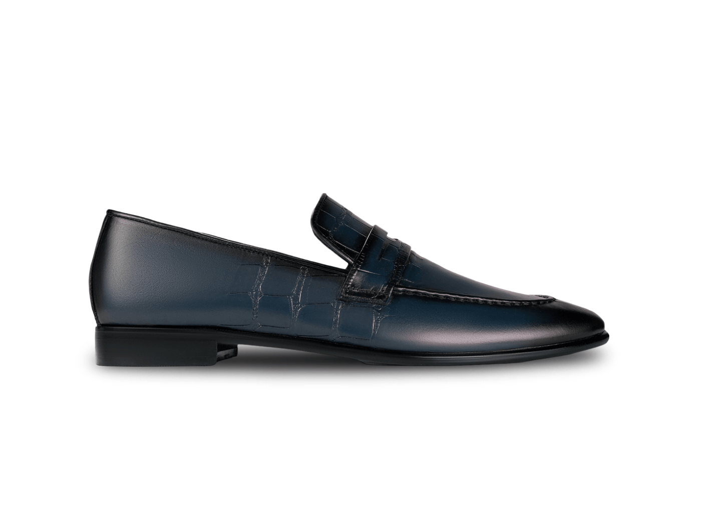 Alton Men Leather Blue Loafers – A Masterpiece of Craftsmanship & Comfort