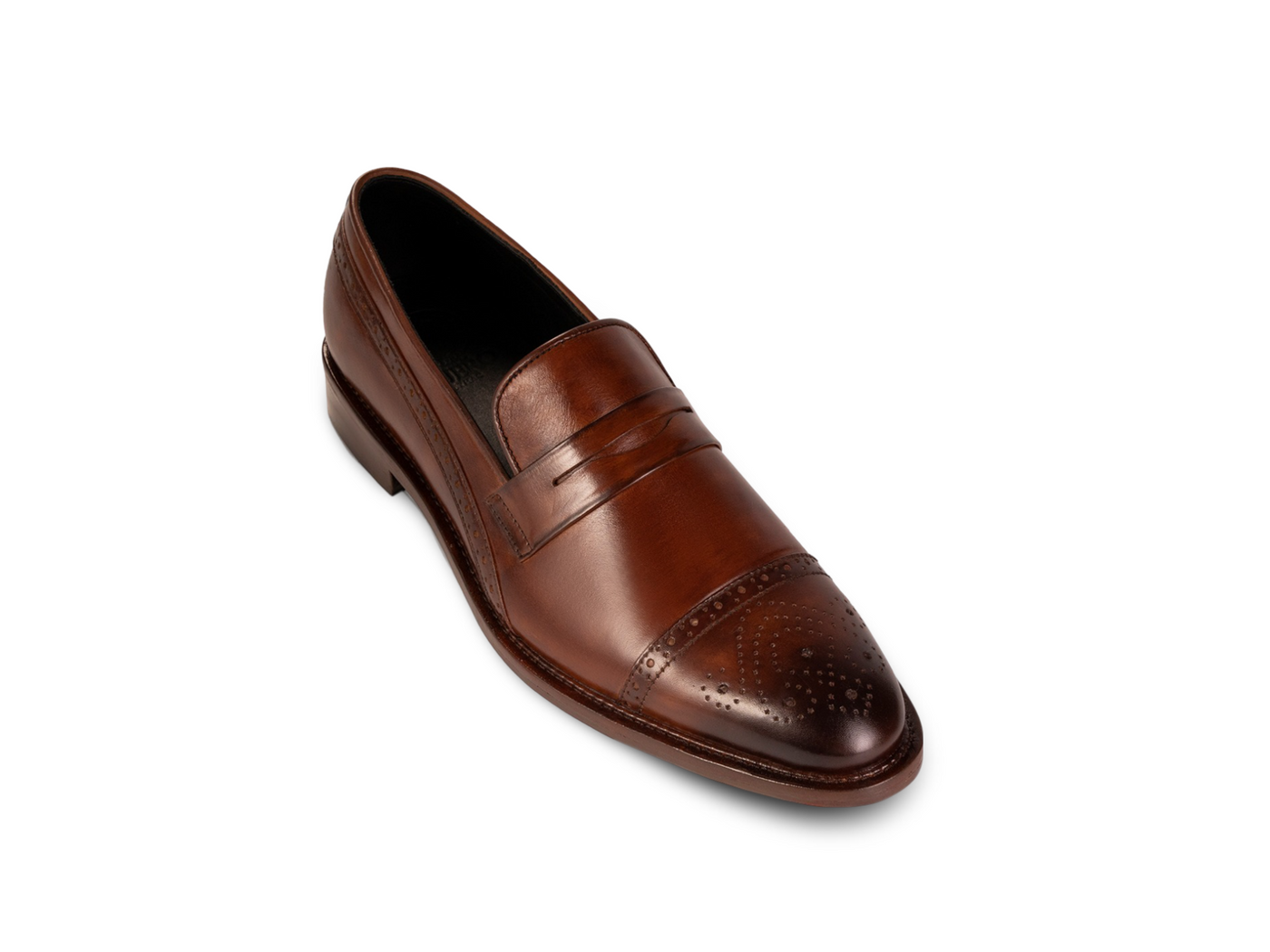 Carpio Brogue Leather Loafer Mens – man-made luxurious & Comfort