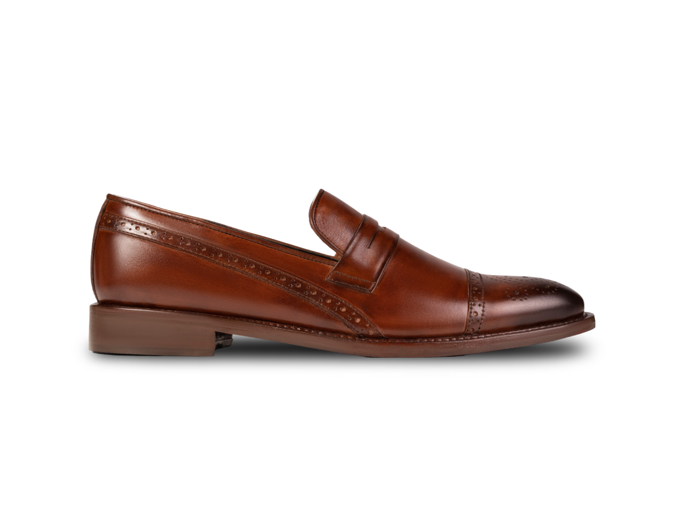 Carpio Brogue Leather Loafer Mens – man-made luxurious & Comfort