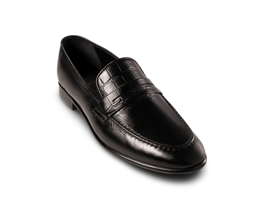 Hudson Black Loafers for Men – Uniquely Handcrafted Elegance for Every Occasion