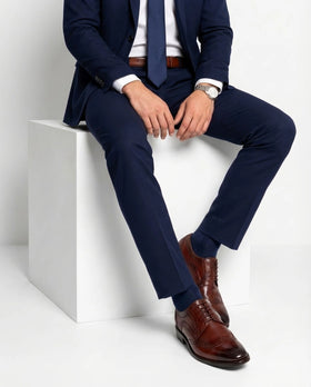 The Bourbon Brogue – Chestnut Wingtip Dress Shoes