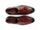 The Bourbon Brogue men’s chestnut wingtip brogue dress shoes top view