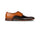 The Mayfair Cap-Toe men’s mustard and black two-tone oxford dress shoe side profile
