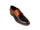  The Mayfair Cap-Toe men’s mustard and black two-tone oxford dress shoe three-quarter view