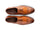 The Shelby Brogue men’s cognac wingtip brogue dress shoes top view
