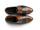 The Stratford Noir men’s brown and black two-tone cap-toe oxford dress shoes top view